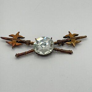Vintage Medieval Weapon Brooch